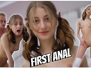 A Skinny Girl & Fat Cock Test Anal Strength With Sasha Paige