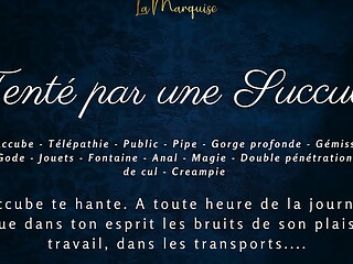 Tent&eacute_ par une succube - French dirty talk public succubus anal