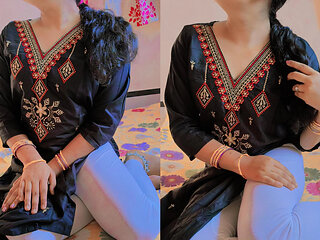 Desi stepsister caught talking with BF and get punished by stepbrother BBC hard Xxx, Hindi clear audio HD Desi girl fuck Story