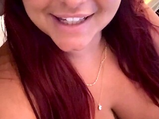 Big boobs milf masturbates with her dildo