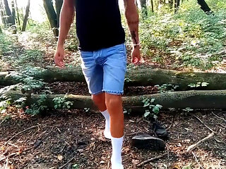 White Socks POV Outdoor Walking, Worshiping and Making Them Dirty