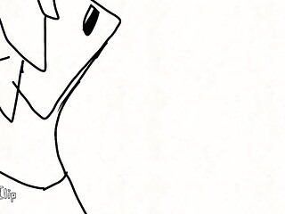 Guy gets sucked dry, animation