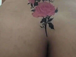 Indian Wife with Fake Tattoo Hot Mom