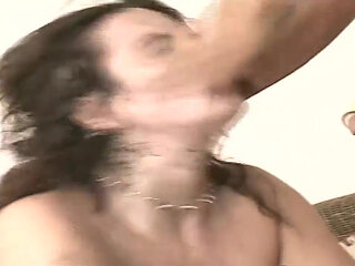 Busty Brunette MILF Endures Rough Sex and Explosive Facial