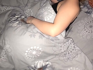 My stepmom was woken up by my cock(homemade real)