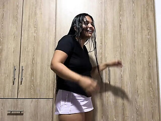 Stepsister Wants Me to Film Her TikTok Workout But We End Up Fucking Missionary