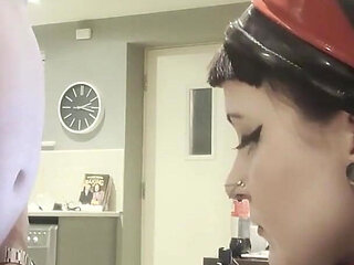 Step-sister Ruby's Chastity Exam Bolt Torment & Wand Overload