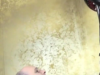 Dominatrix Boots Trampling Submissive Slave