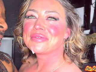 Qos Tiffy Meets Her Porn Crush, Swallows the Huge Load She's Been Dreaming About