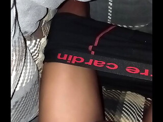 Sexy masterbating alone BBC in bedroom