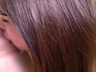 Kanon - a Busty Caf Girl Who Orgasms Instantly From Clit Stimulation