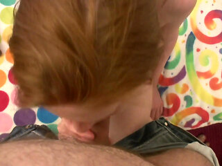 Old and Young Sex: Horny Redhead Bitch Hard Fucking My Big Dick