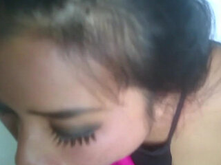 Tiny MILF Plays with Big Cock