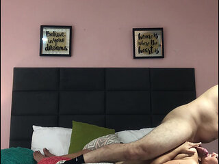 I penetrate my hot girlfriend's pussy.