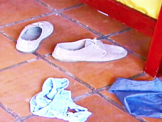 Hot Big Tit Shemale Fucked for the First Time by Neighbors in Her Tight Asshole