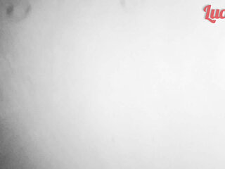 Hard big black dick in long jeans pants