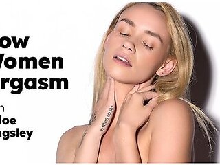 How Women Orgasm With Petite Blonde Khloe Kingsley! Solo Female Masturbation! Full Scene