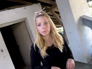 VIRGINAL? DAMSEL ALONE IN A LOST PLACE PLOWED BY two HARD-ONS