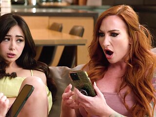 Five stunning women, including busty milf Sophia Locke, explore their sexuality in a steamy scene.