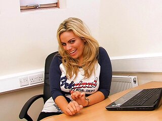 Amateur Blonde with Tiny Titties Masturbates with Fruit