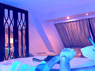 Scotty p jerking off playing with asshole