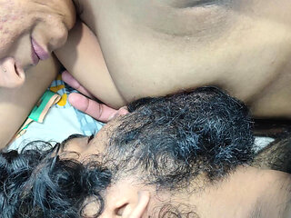 Boobs suck with ass kiss