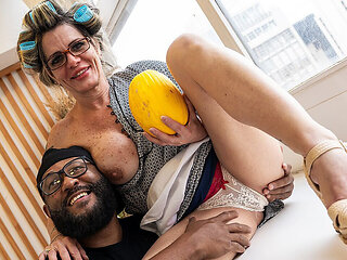 Mature Ass Fucked by Vegetable Supplier