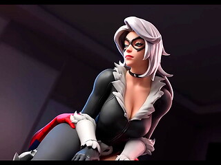 Fortnite Black Cat &amp_ Spider Man Porn