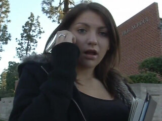 Big ass brunette teen picked up from the BBC dude for nice sex