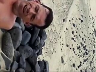 Spanish Beach Masturbation