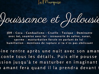 Jouissance et Jalousie - French audio JOI cuck husband