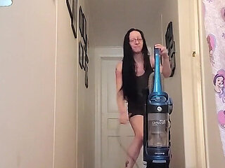 Who Doesn't Like to Be Ignored While Watching a Hot MILF Clean and Dance