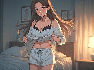 Uncensored video of 18 Year old Anime Girl, AI Generated Cartoon content,  3D Hentai Cartoon on closeup by Kiidzy Animates