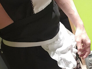 Sexy maid with her toy