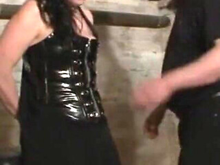 Dominating whipping spanking tits pinching