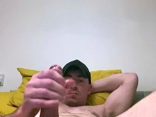 Rubbing cum into my asshole