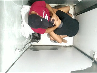 bareback breeding in public bathroom - part 1