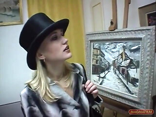 Blonde French Fuck Slut with Hot Sagging Tits