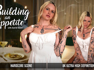 GROOBYVR - Astrid Turns a Dinner Night into Desire Pleasure