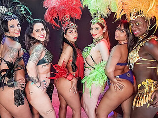 Real Carnaval groupsex samba party