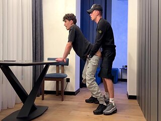 Two Lads Guy Have Fun