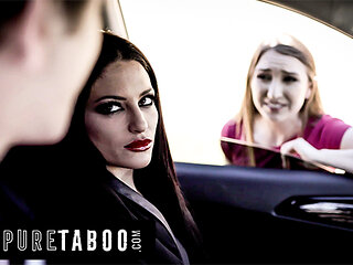 PURE TABOO Rich Man & His Submissive Wife Kissa Sins Lure Hitchhiker Gracie May Green To Their House