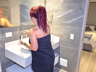 My Roommate Woke Me up and Came Inside My Pussy.