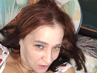 Fucked a MILF with Wonderful Tits in Her Revealing Lingerie