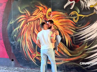 French twink fucked by straight boy curous outdoor