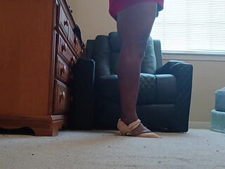 Red Dress Crossdresser Transvestite Crossdresser