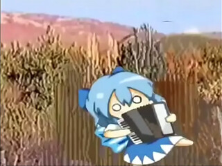 Cirno tocando una acorde&oacute_n