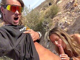 Outdoor Sex Close Call in Canyon