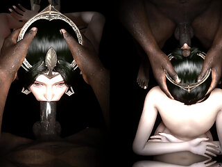 3D Big Boobs Mature MILF Have Her First Time Threesome Sex with BBC