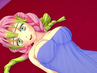 La hermosa y traviesa Mitsuri hoy requiere divertirse jugando con muchas ganas, usa solo una toalla (Hentai)